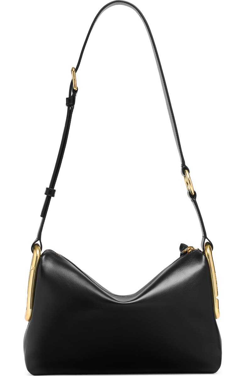 Marc Jacobs Medium Scene Leather Shoulder Bag, Alternate, color, Black