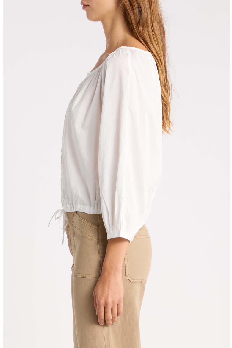 Kinzie Button-Up Top, Alternate, color, WHITE