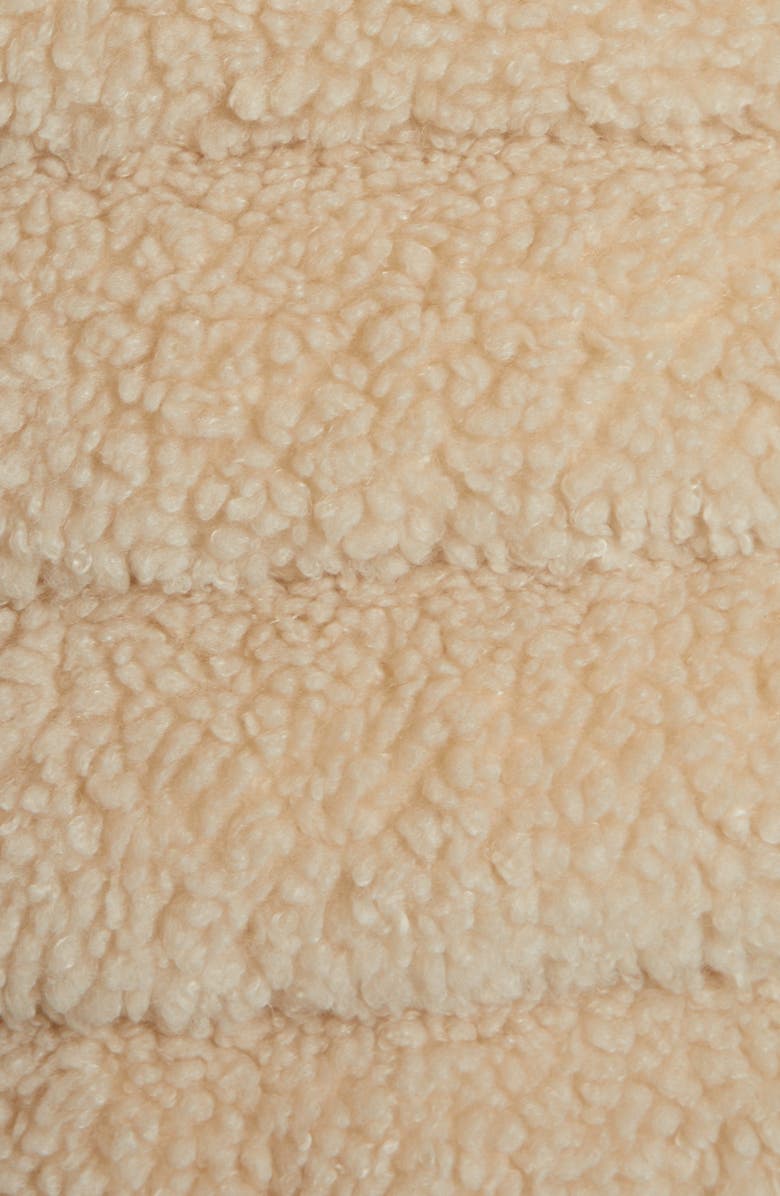 Moncler Grenoble Teddy Fleece Hooded Down Vest, Alternate, color, 