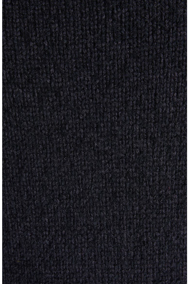 Padded V-Neck Sweater, Alternate, color, DARK NAVY BLUE