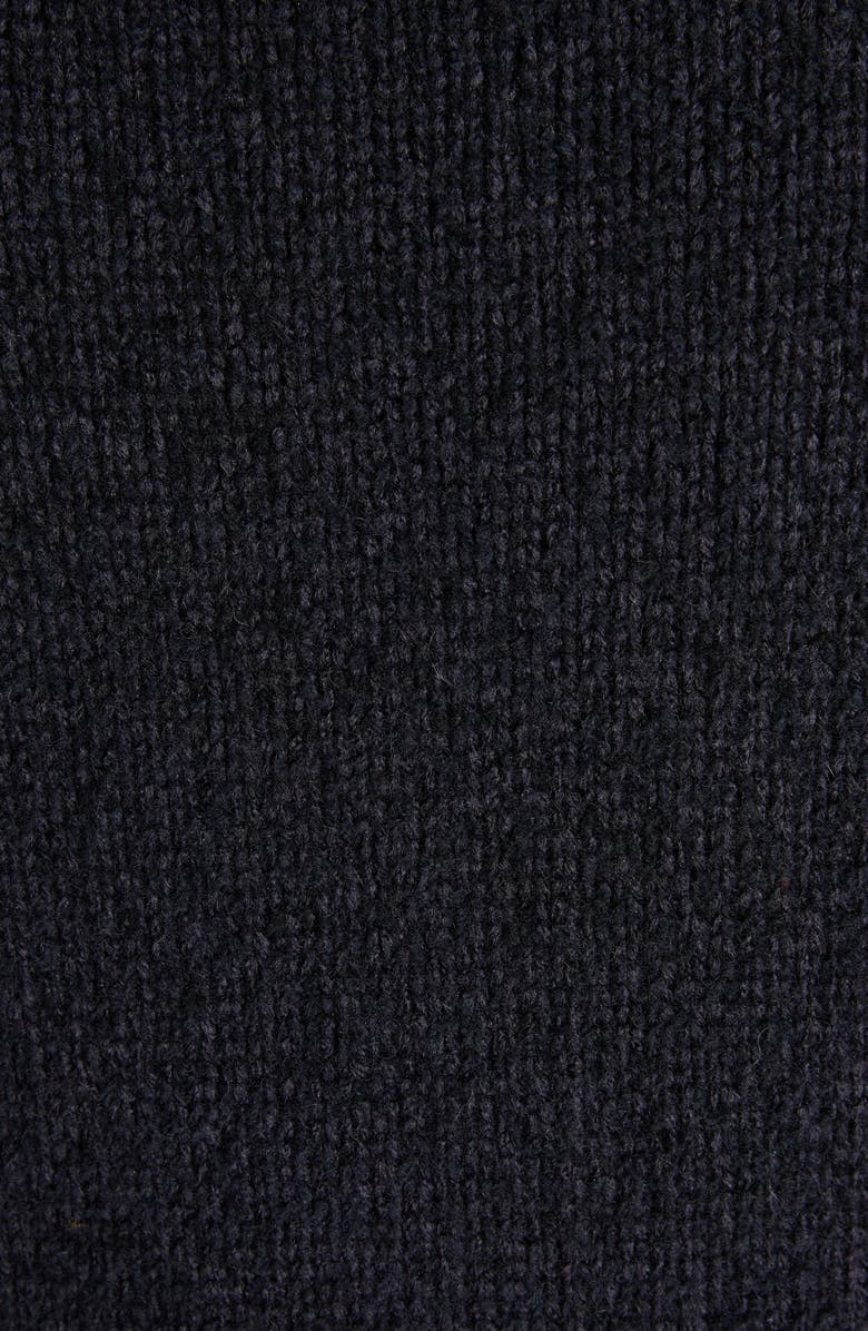 Moncler Padded V-Neck Sweater, Alternate, color, Dark Navy Blue