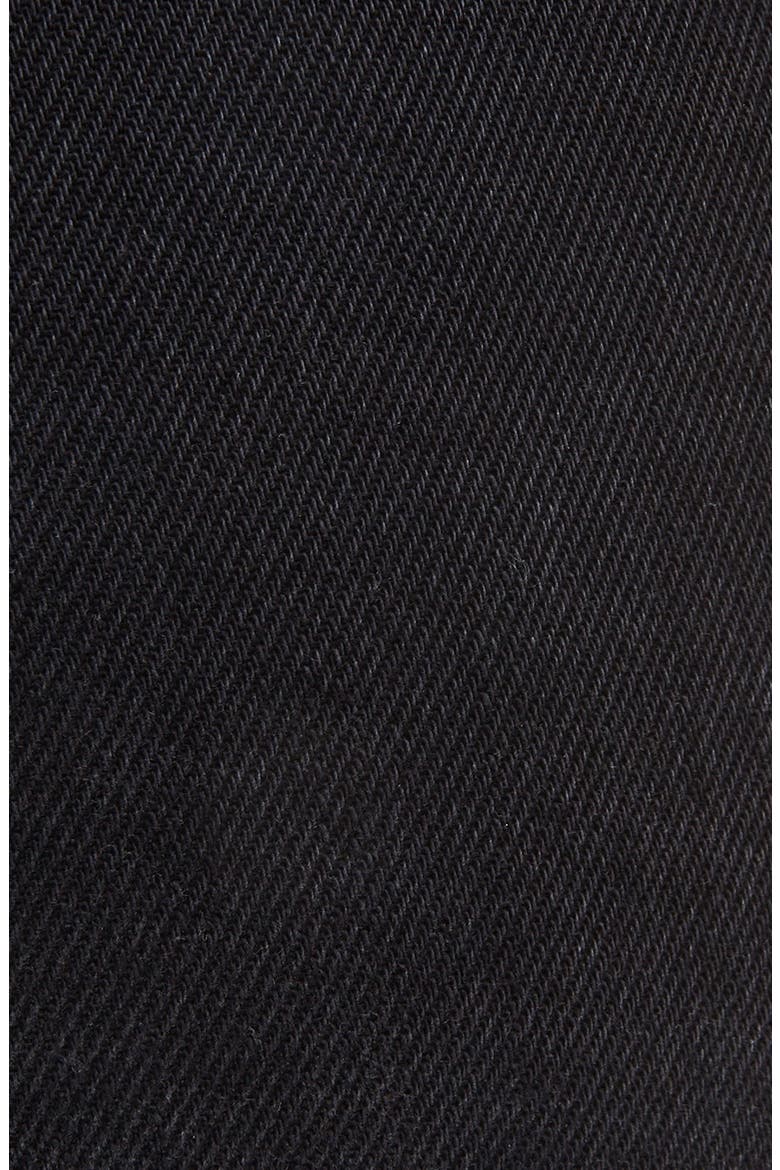 Leather Detail Ankle Skinny Jeans, Alternate, color, 001-BLACK