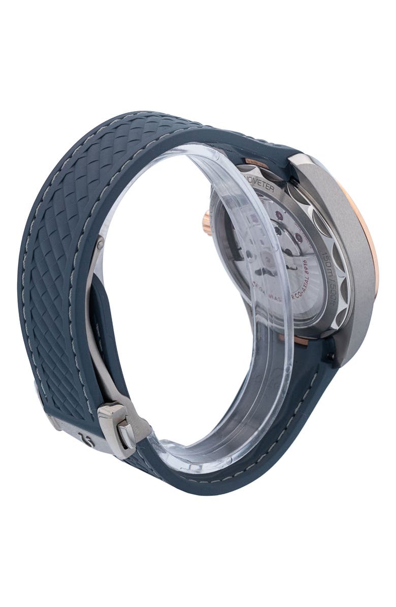 Watchfinder & Co. Omega Preowned 2024 Aqua Terra 150-Meter Gents 220.22.41.21.03.001 Rubber Strap Watch, 41mm, Alternate, color, Blue