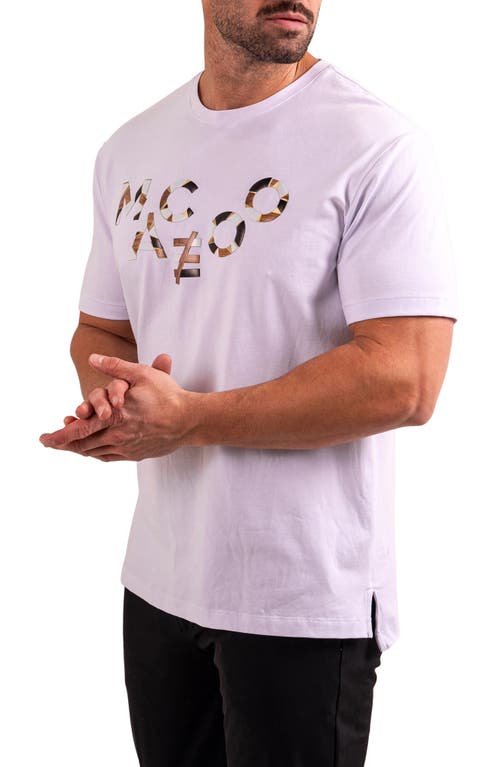 Maceoo Logo Appliqué Graphic T-shirt In White