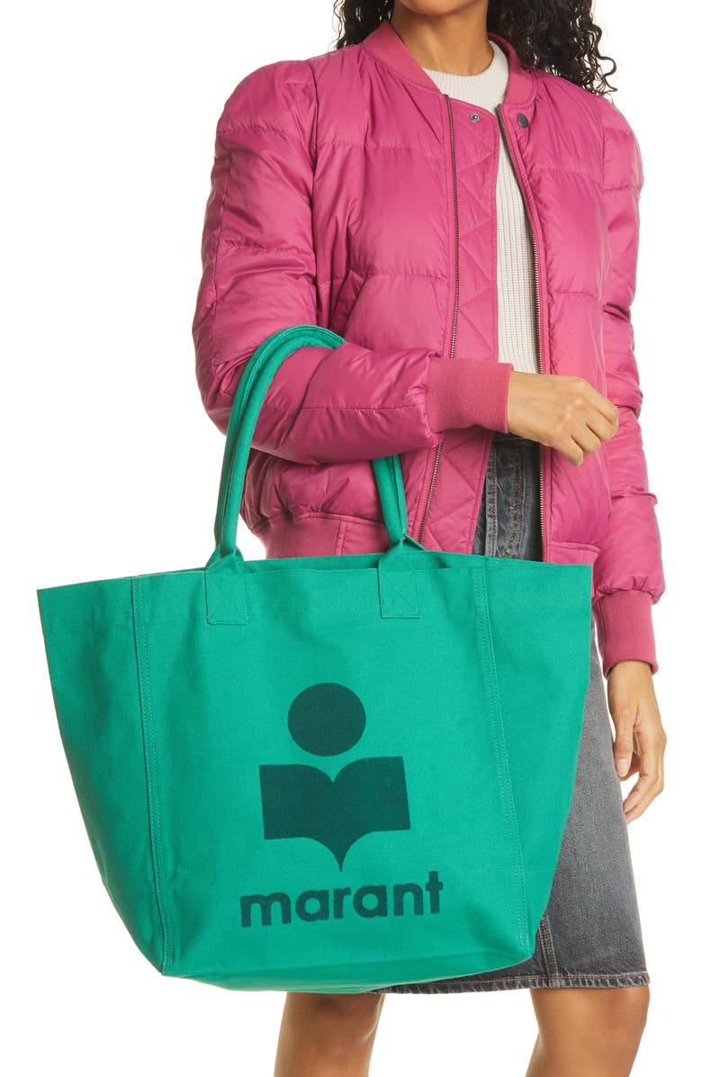 Isabel Marant Yenky Logo Canvas Tote, Alternate, color,