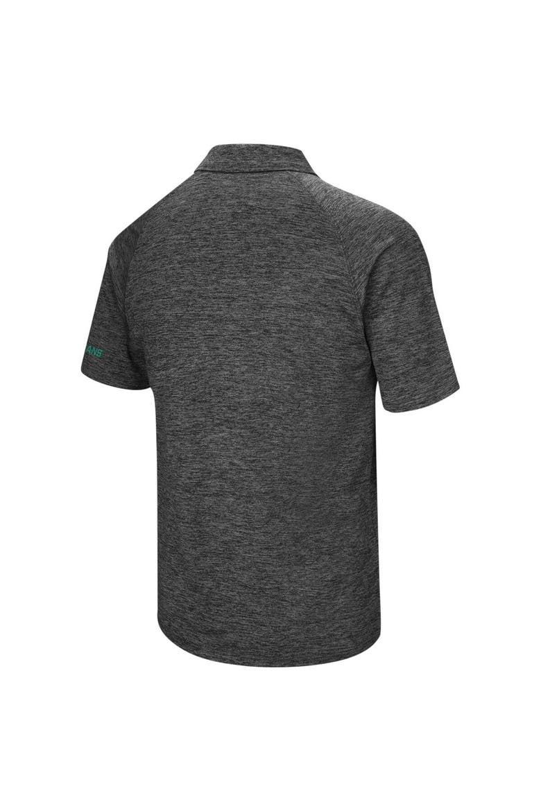 Men's Colosseum Black Michigan State Spartans Big & Tall Down Swing Polo, Alternate, color, Black