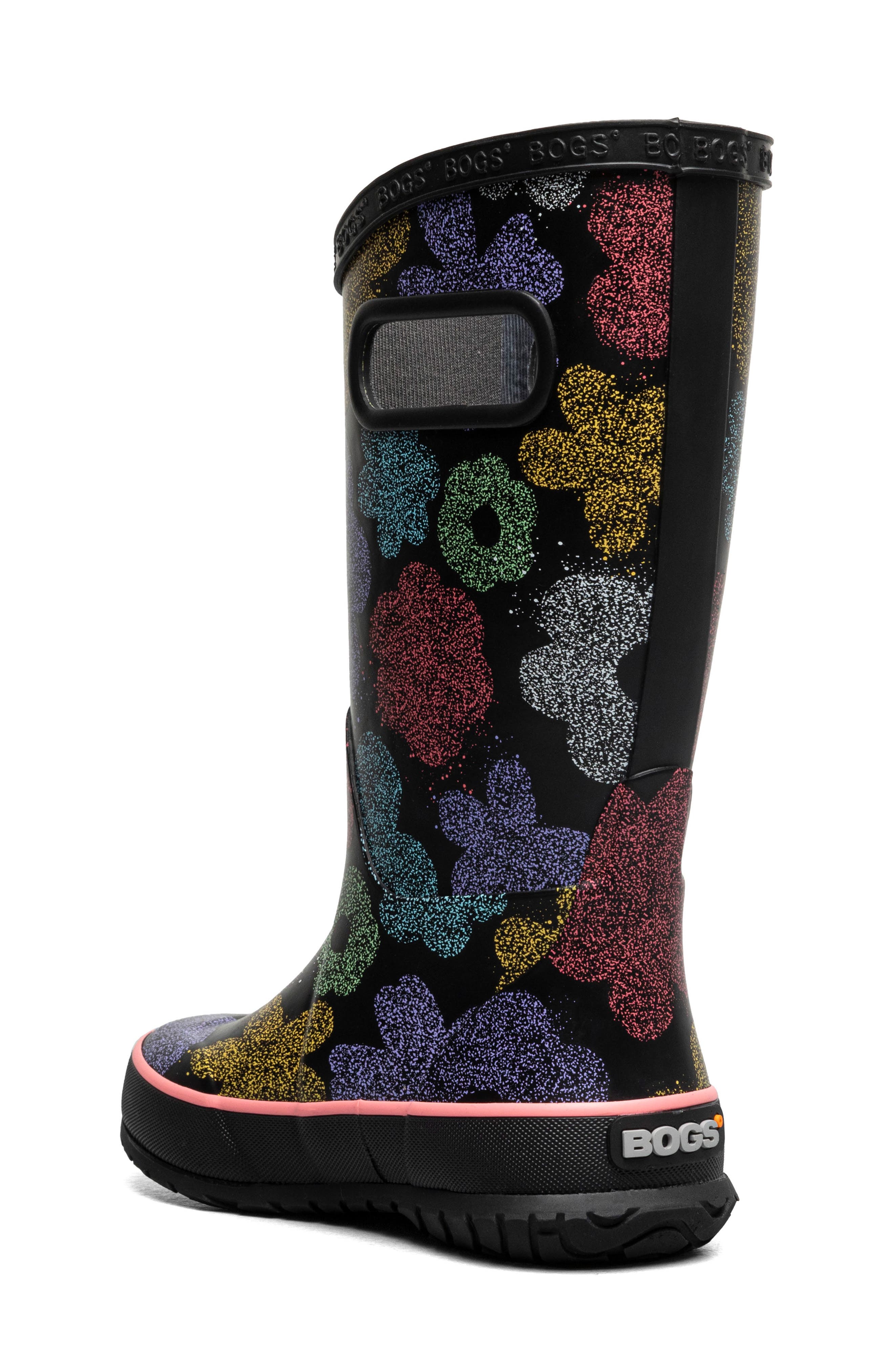 Kids' Waterproof Rain Boot, Alternate, color, BLACK MULTI