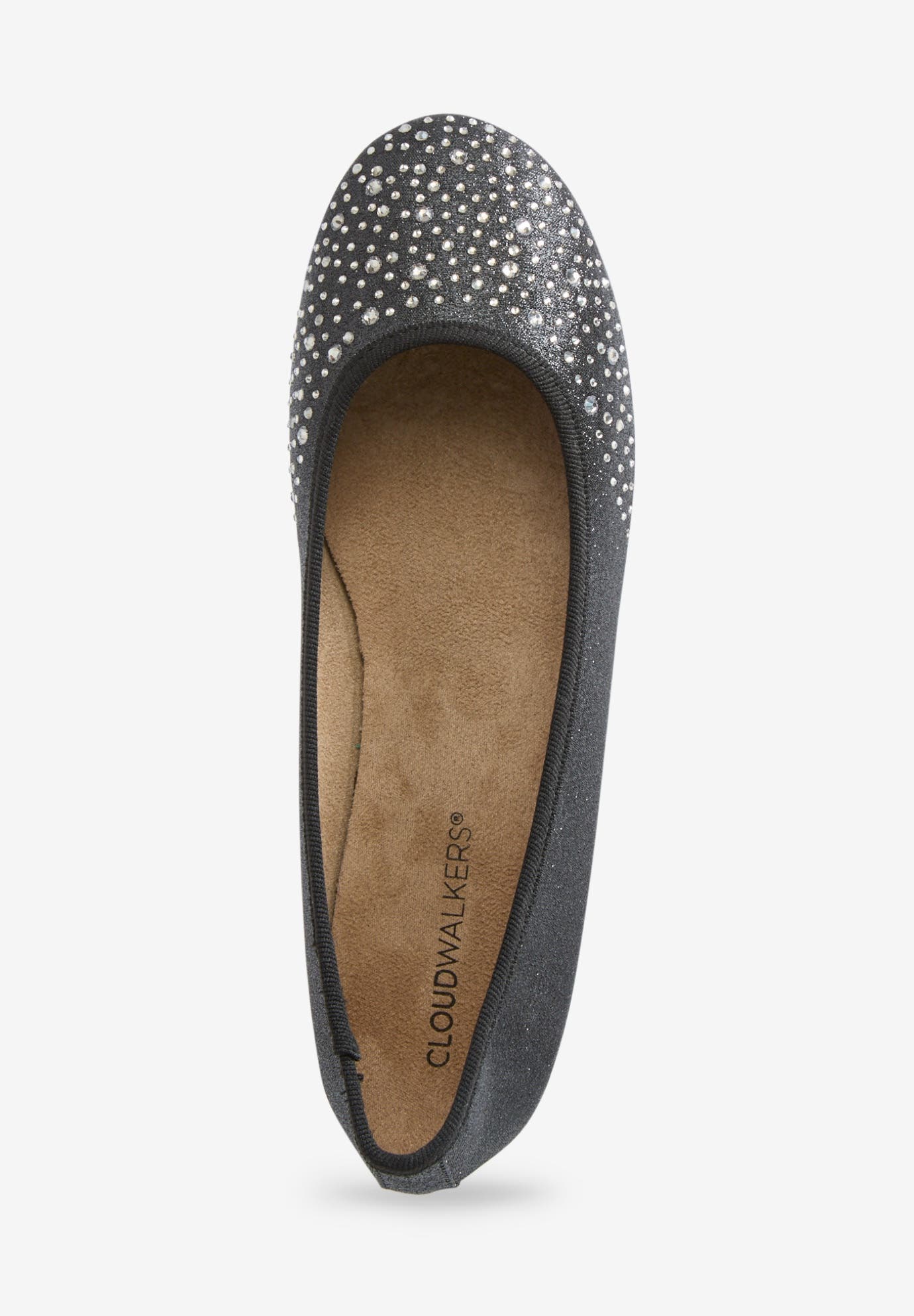 Comfortview The Dominique Flat, Alternate, color, Black