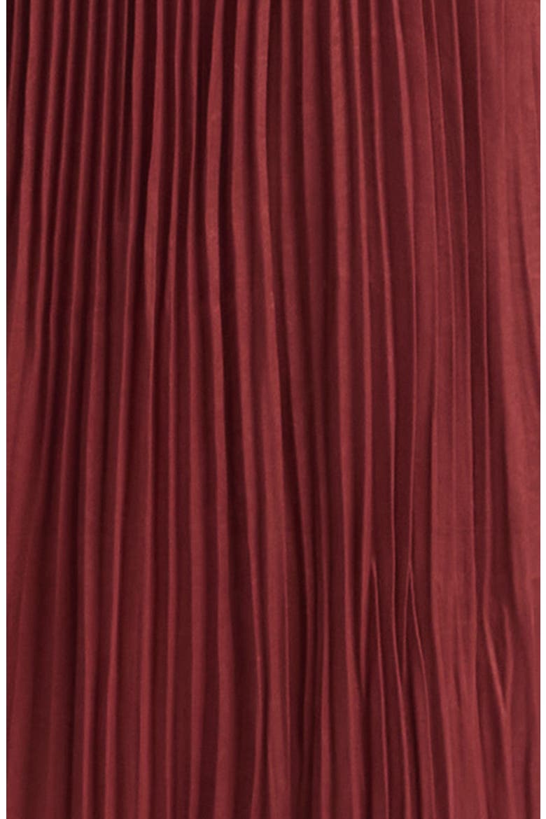 Brynn Strapless Pleated Cutout Maxi Gown, Alternate, color, SANDALWOOD