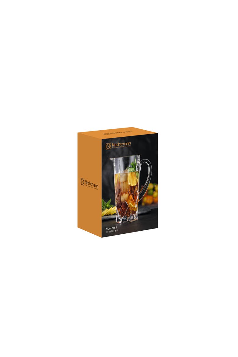 Noblesse 40.2 ounce Glass Pitcher, Alternate, color, Clear