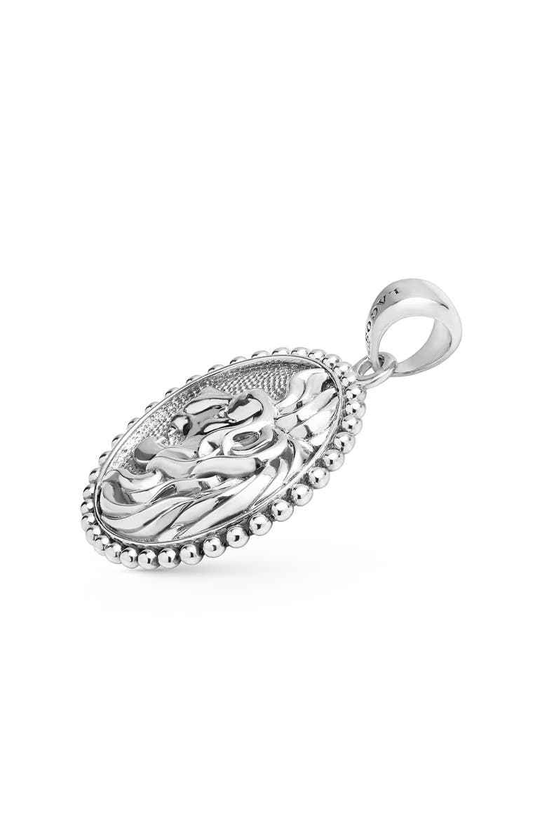 LAGOS Men's Anthem Lion Pendant, Alternate, color, Silver