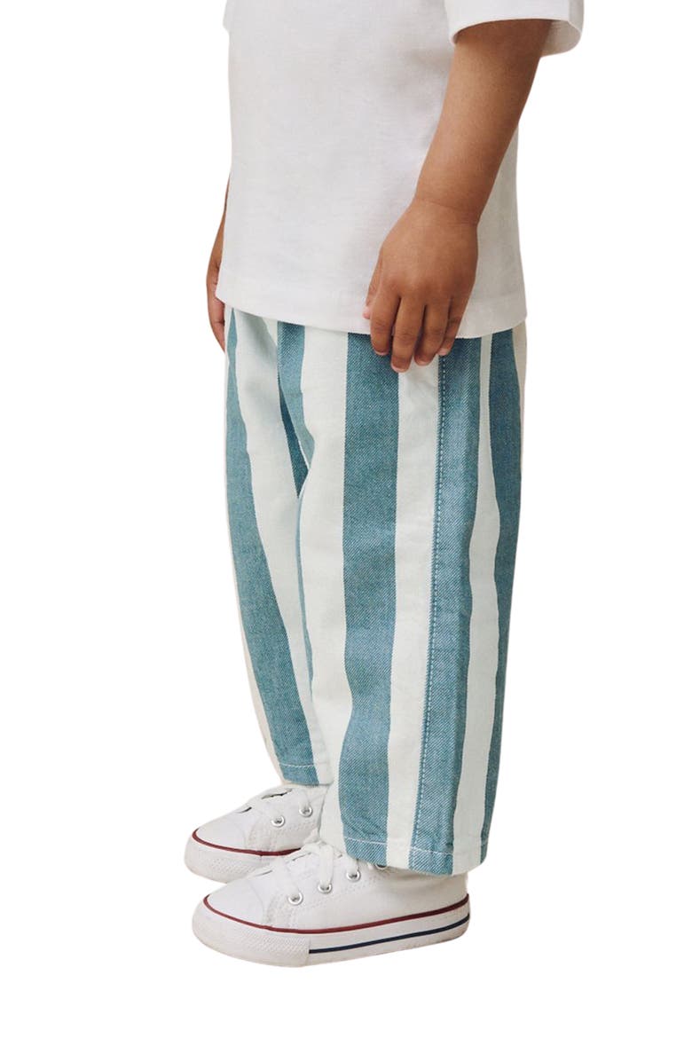 Kids' Stripe Cotton Twill Baggy Pants, Alternate, color, MULTI