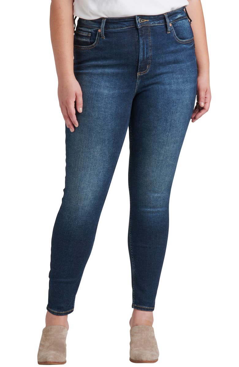 Silver Jeans Co. Infinite Fit High Waist Skinny Jeans, Alternate, color, 