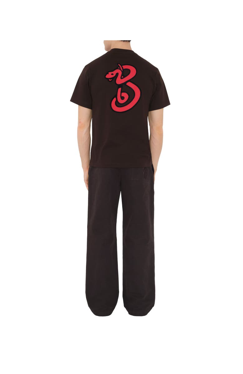 Burberry B Snake Cotton T-shirt, Alternate, color,