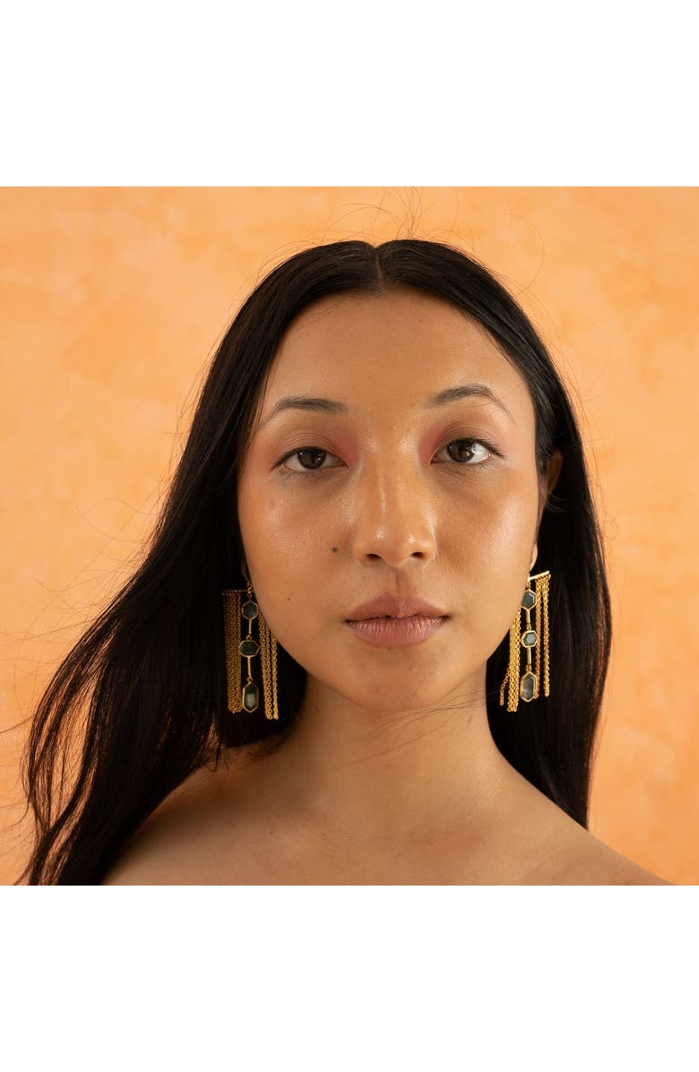 Dhwani Bansal ZELENA CHANDELIERS, Alternate, color, Gold Plated