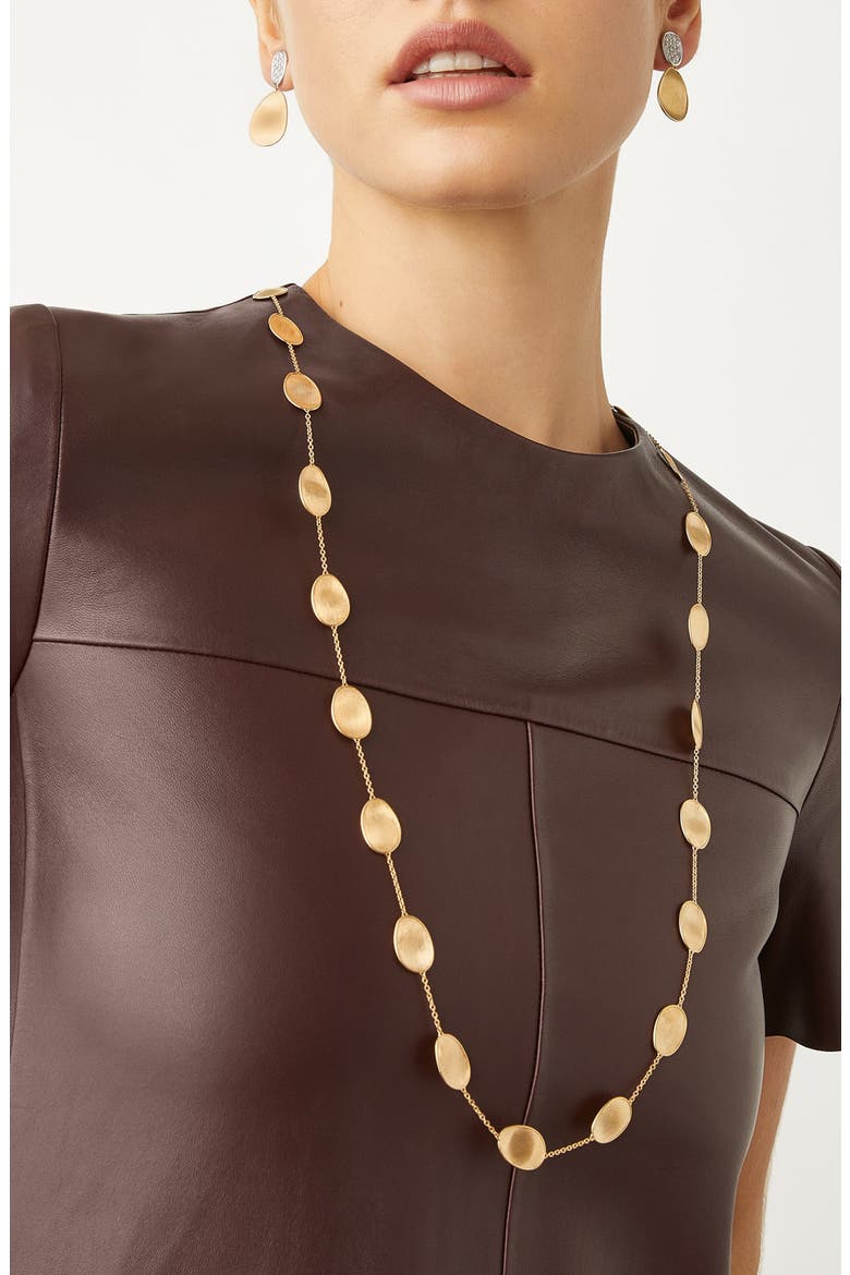 Lunaria Station Necklace, Alternate, color, YELLOW GOLD