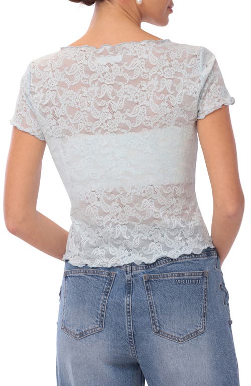 Avec Les Filles Lace Lettuce Edge Top