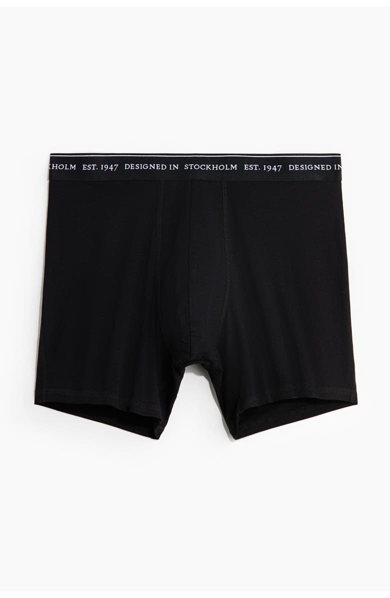 H&M 3-pack Coolmax<sup>®</sup> Mid Trunks, Alternate, color, Black