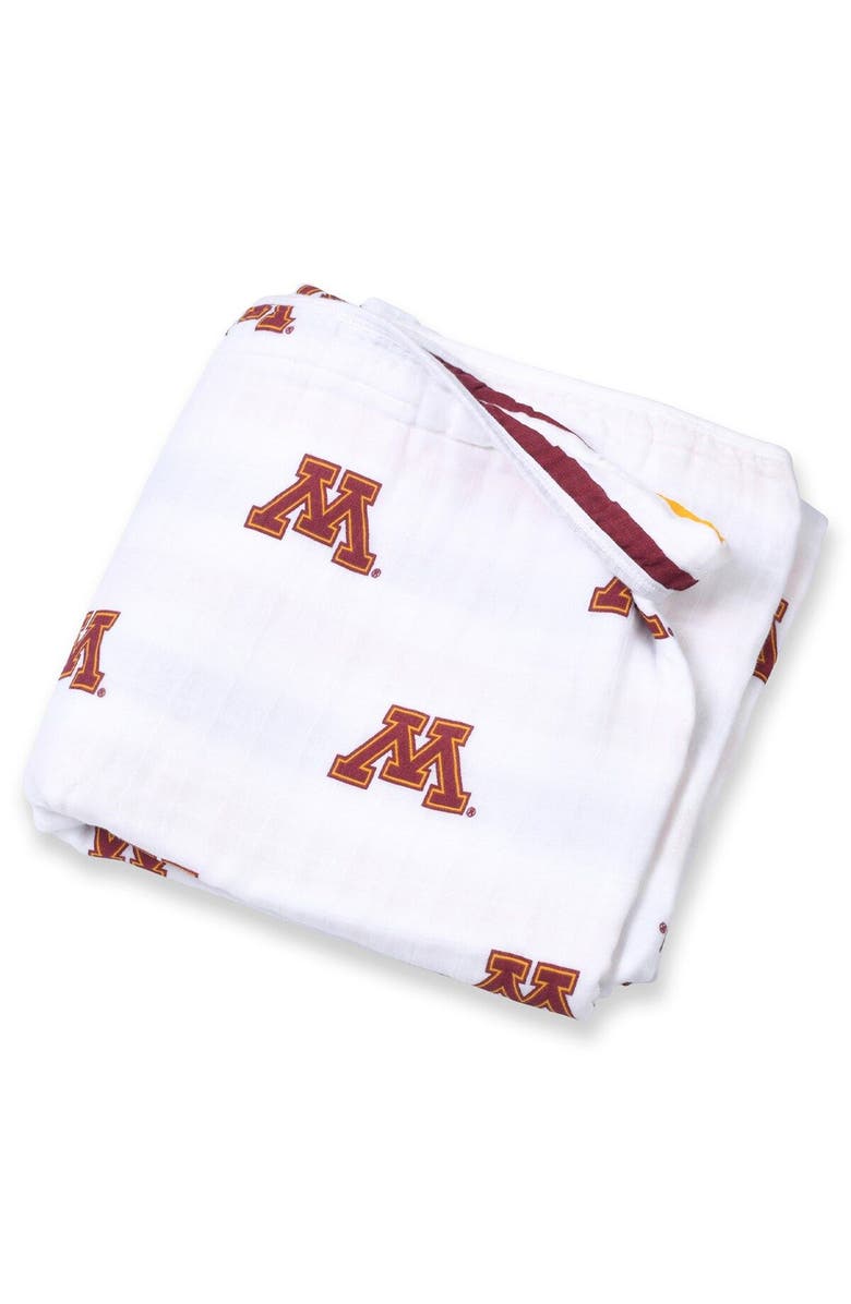 Three Little Anchors Infant Three Little Anchors Minnesota Golden Gophers 47" x 47" Muslin 4-Layer Blanket, Main, color,