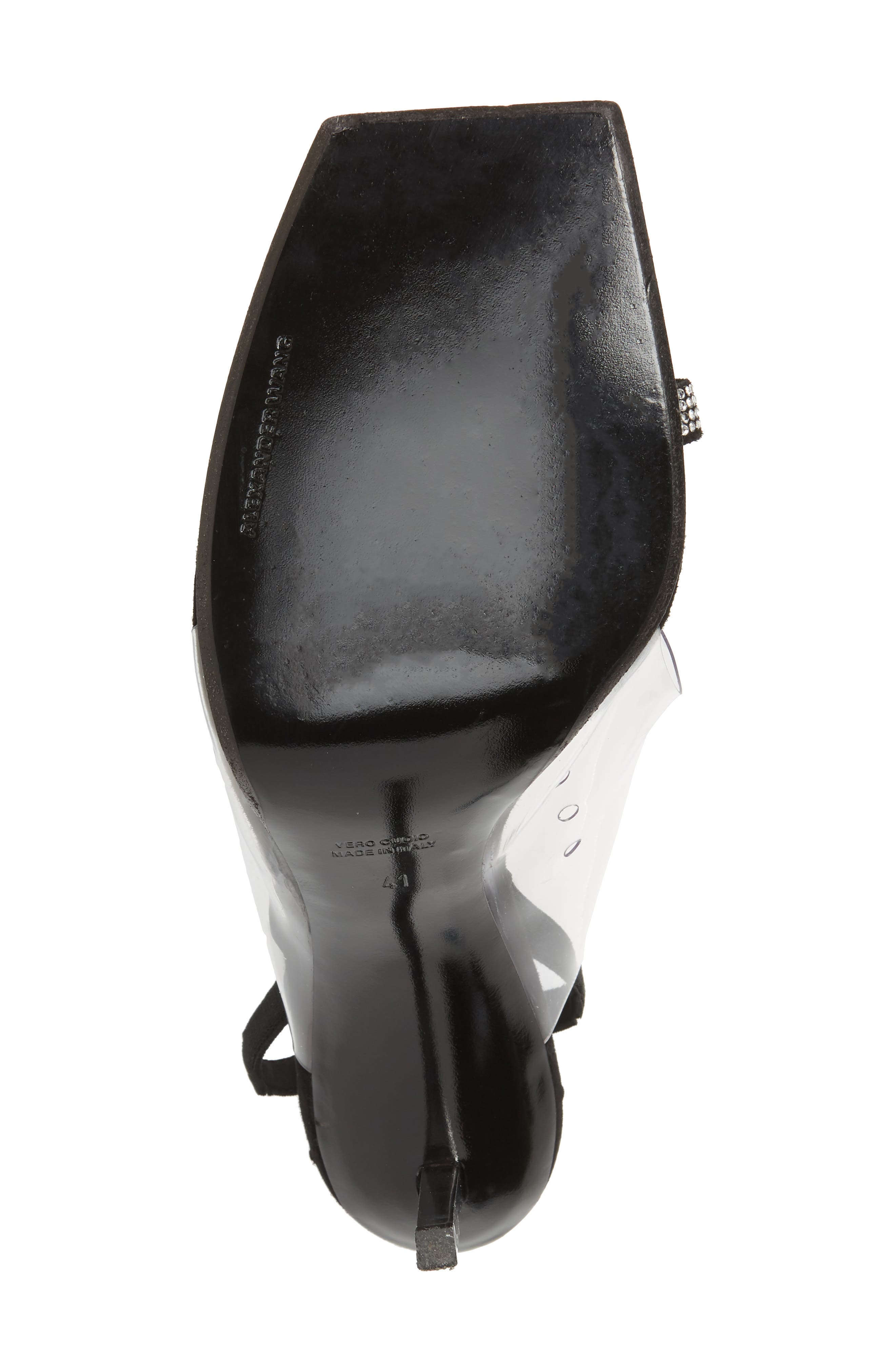 Alexander Wang Clear Shield Sandal, Alternate, color, 