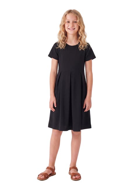 Essential Girls Short Sleeve Pleated Party Dress