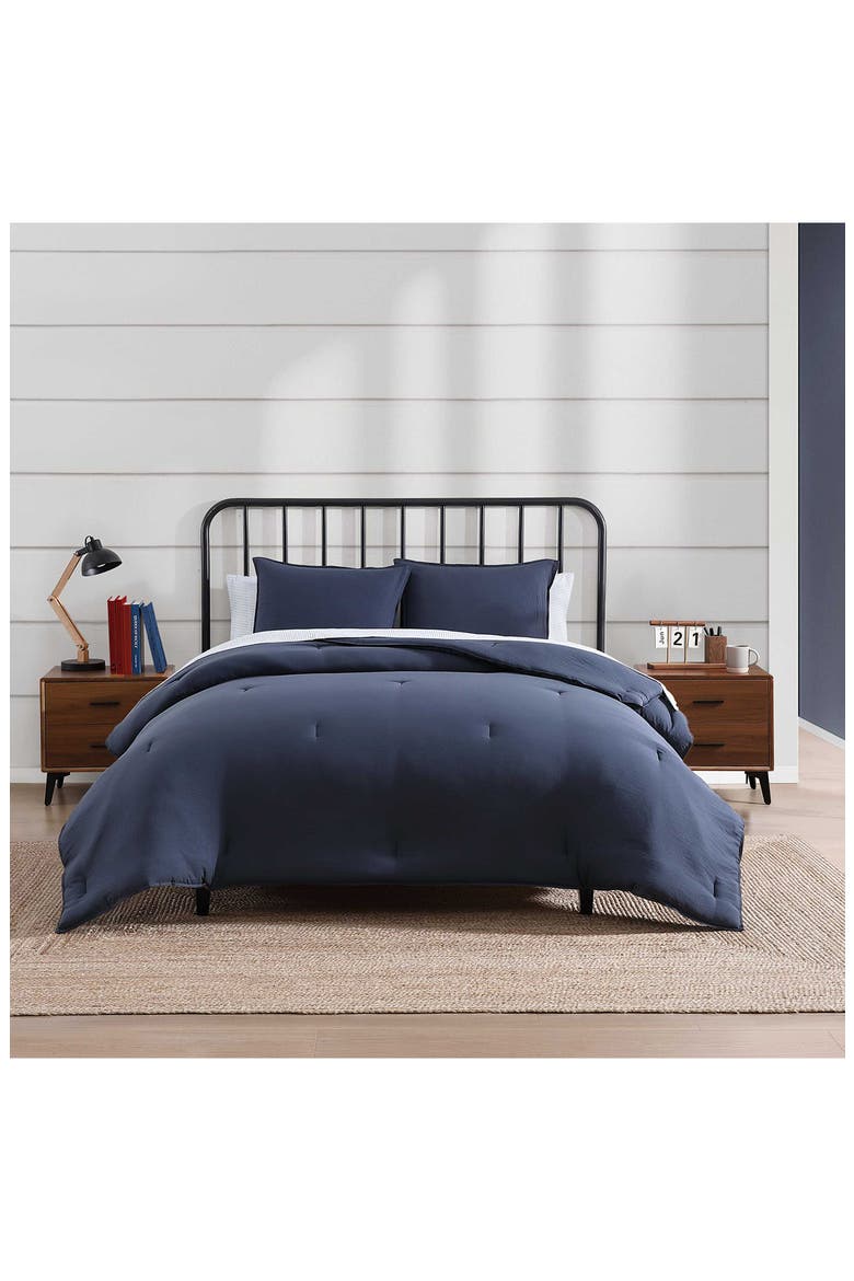 Core Comforter & Shams Set, Alternate, color, NAVY BLUE