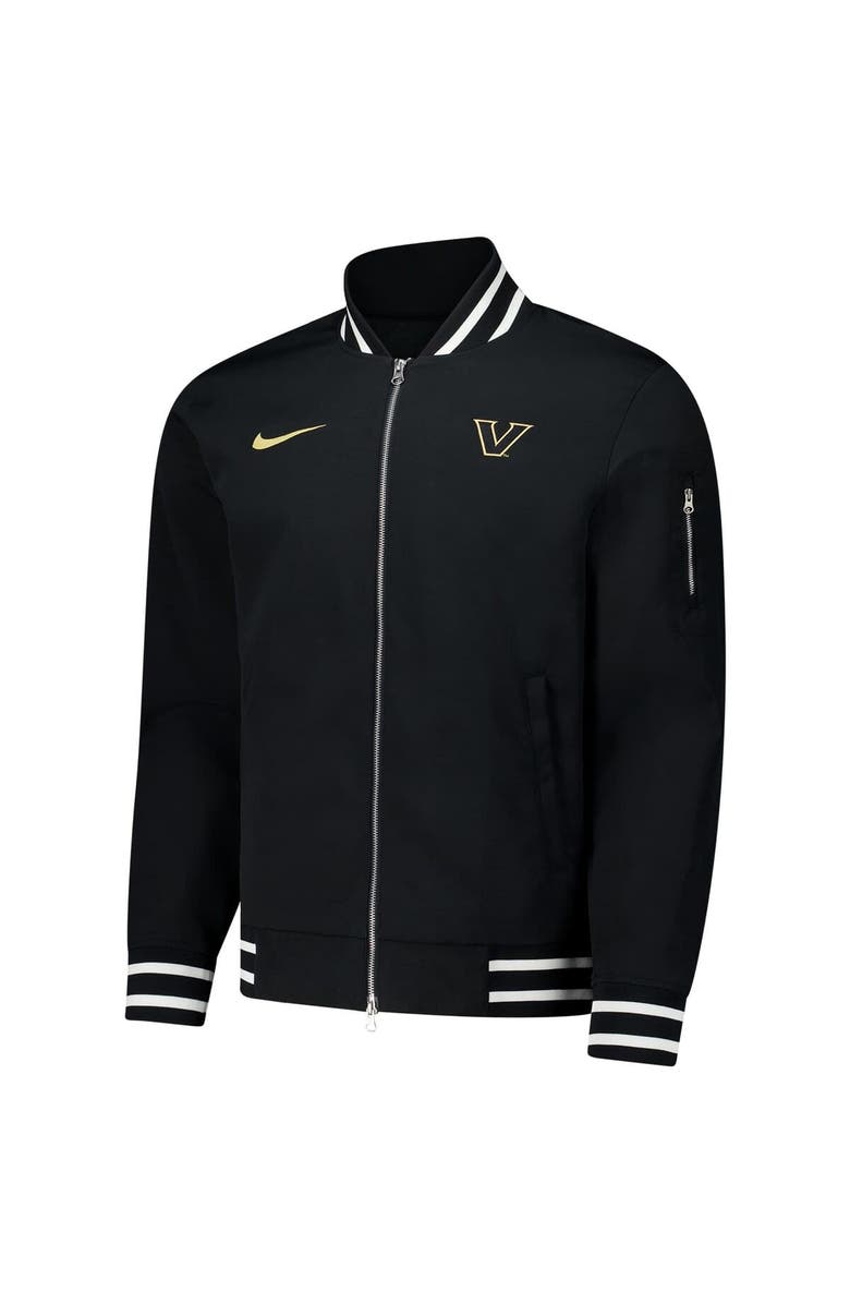 Nike Men's Nike Black Vanderbilt Commodores Full-Zip Bomber Jacket, Alternate, color,
