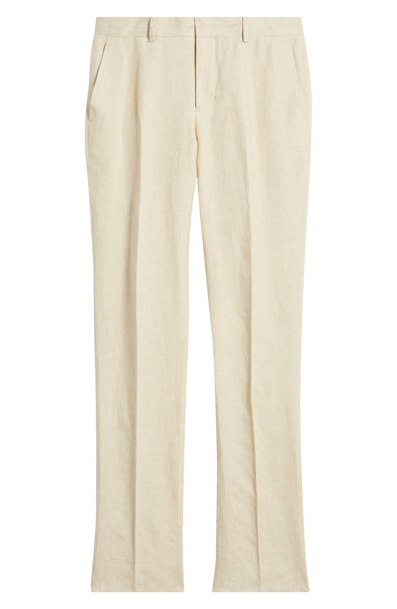Nordstrom Henrik Trim Fit Italian Linen Suit Separate Pants, Alternate, color, Tan Desert