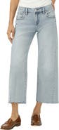 Silver Jeans Co. Suki Curvy Raw Hem Ankle Wide Leg Jeans