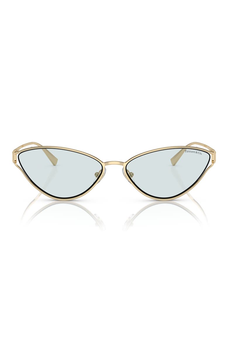 61mm Cat Eye Sunglasses, Main, color, PALE GOLD / PHOTO AZURE