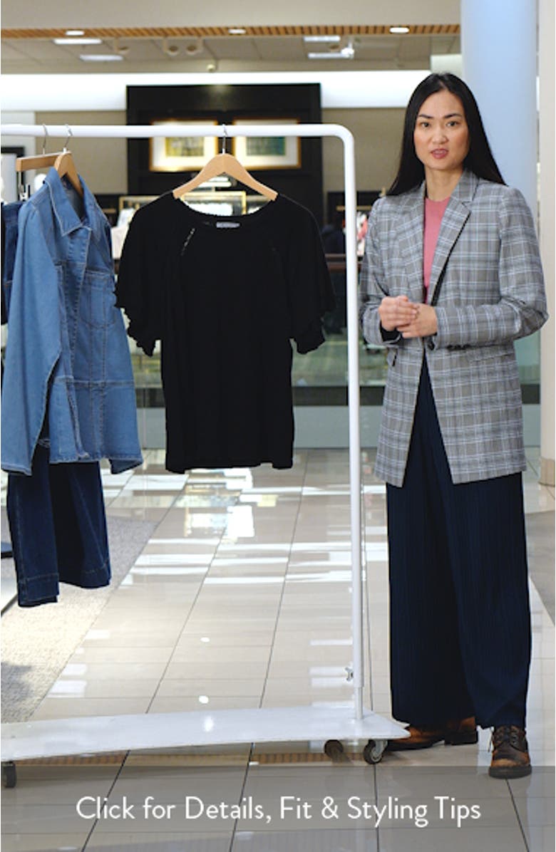 Flutter Sleeve Cotton Blend T-Shirt, sales video thumbnail