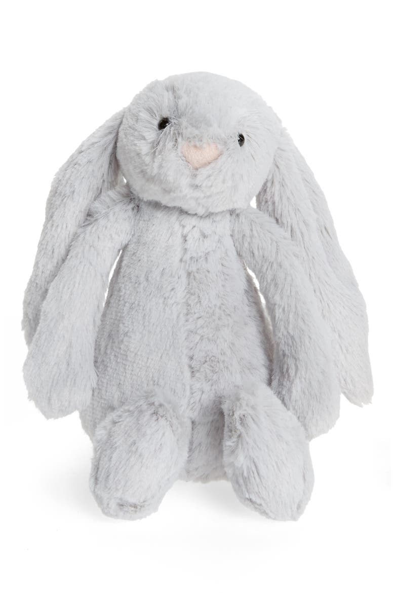 'Small Bashful Bunny' Stuffed Animal, Main, color, GREY