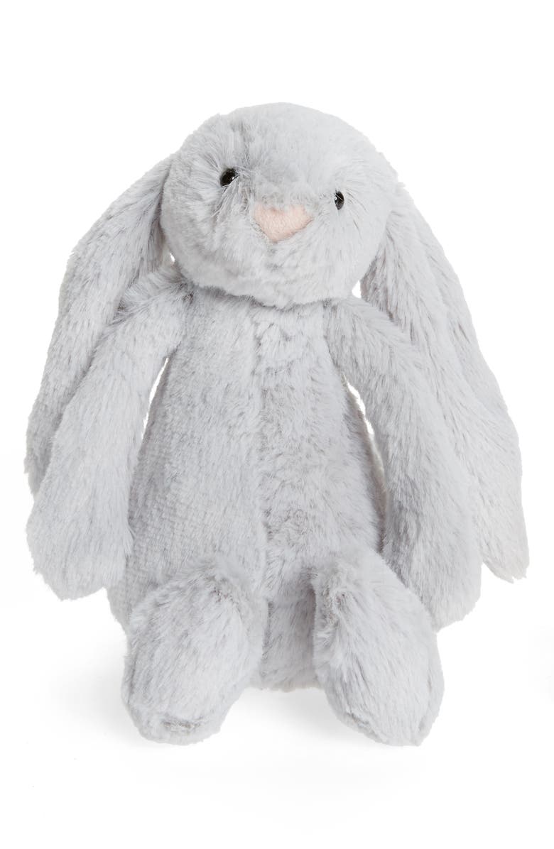 Jellycat 'Small Bashful Bunny' Stuffed Animal, Main, color, Grey