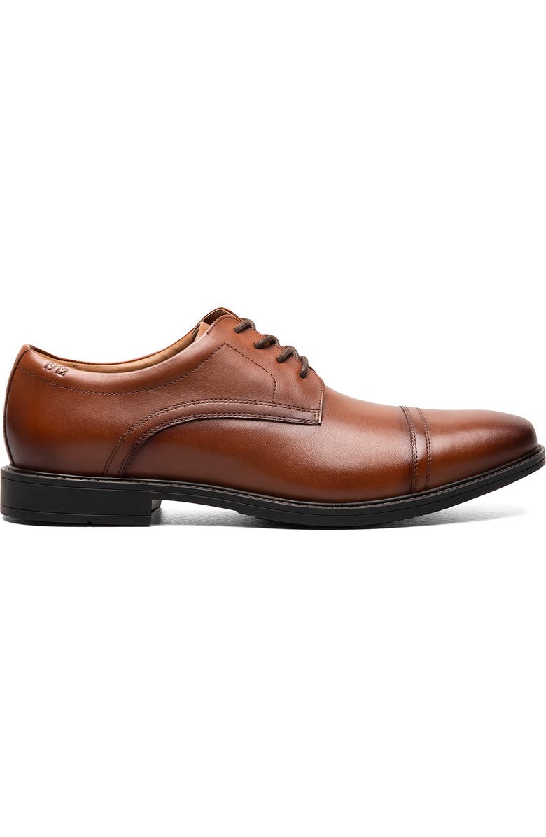 NUNN BUSH Baxter Cap Toe Derby - Wide Width Available, Alternate, color, Cognac