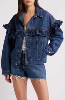 FRAME The Ruffle Denim Jacket