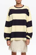 Bimba y Lola Loose-fit striped T-shirt.
