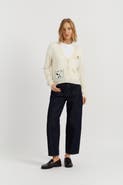 Chinti & Parker Wool-Cashmere Snoopy Pocket Cardigan