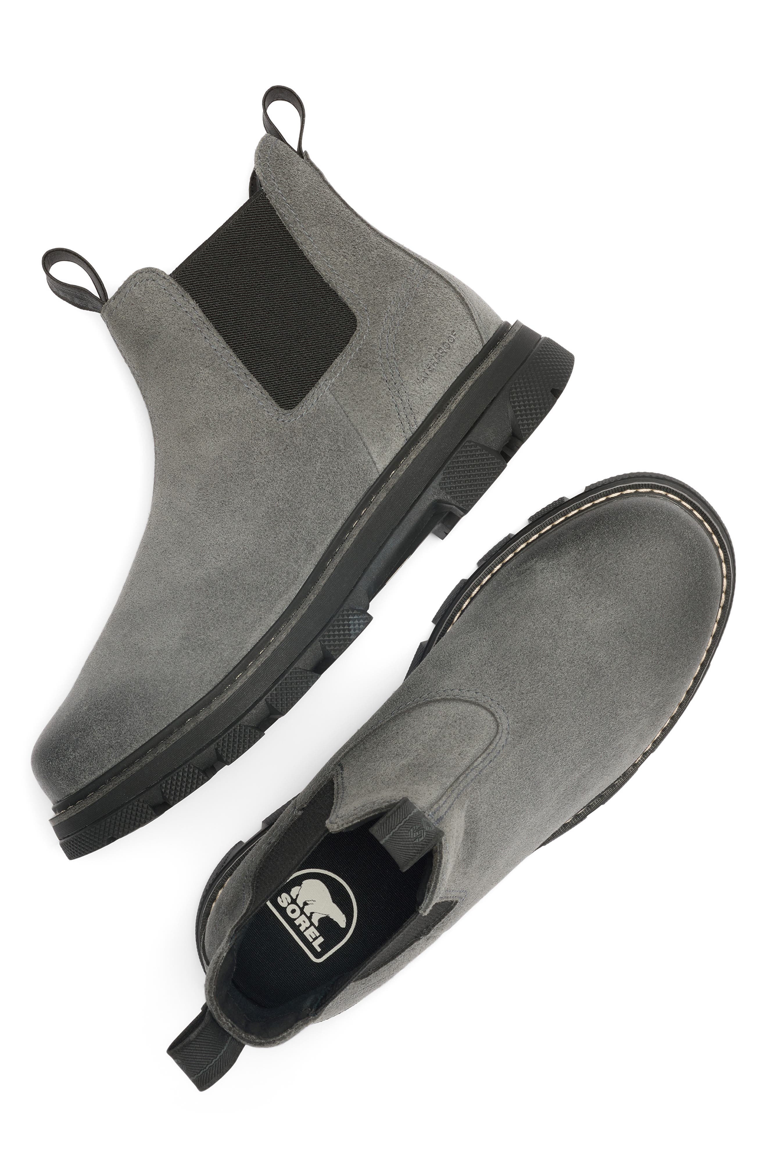 Lark-47 Waterproof Chelsea Boot, Alternate, color, GRILL/ BLACK