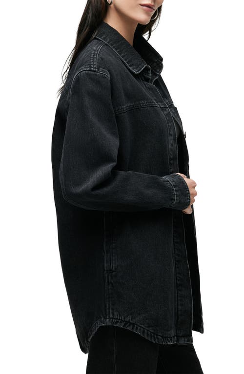 Hudson Jeans Denim Jacket In Black