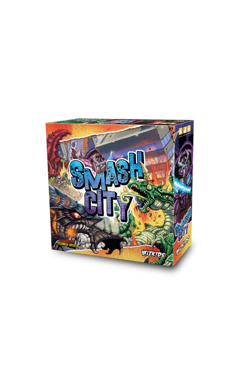 WizKids Games Smash City Action Packed Dice Game, Main, color, Multicolored