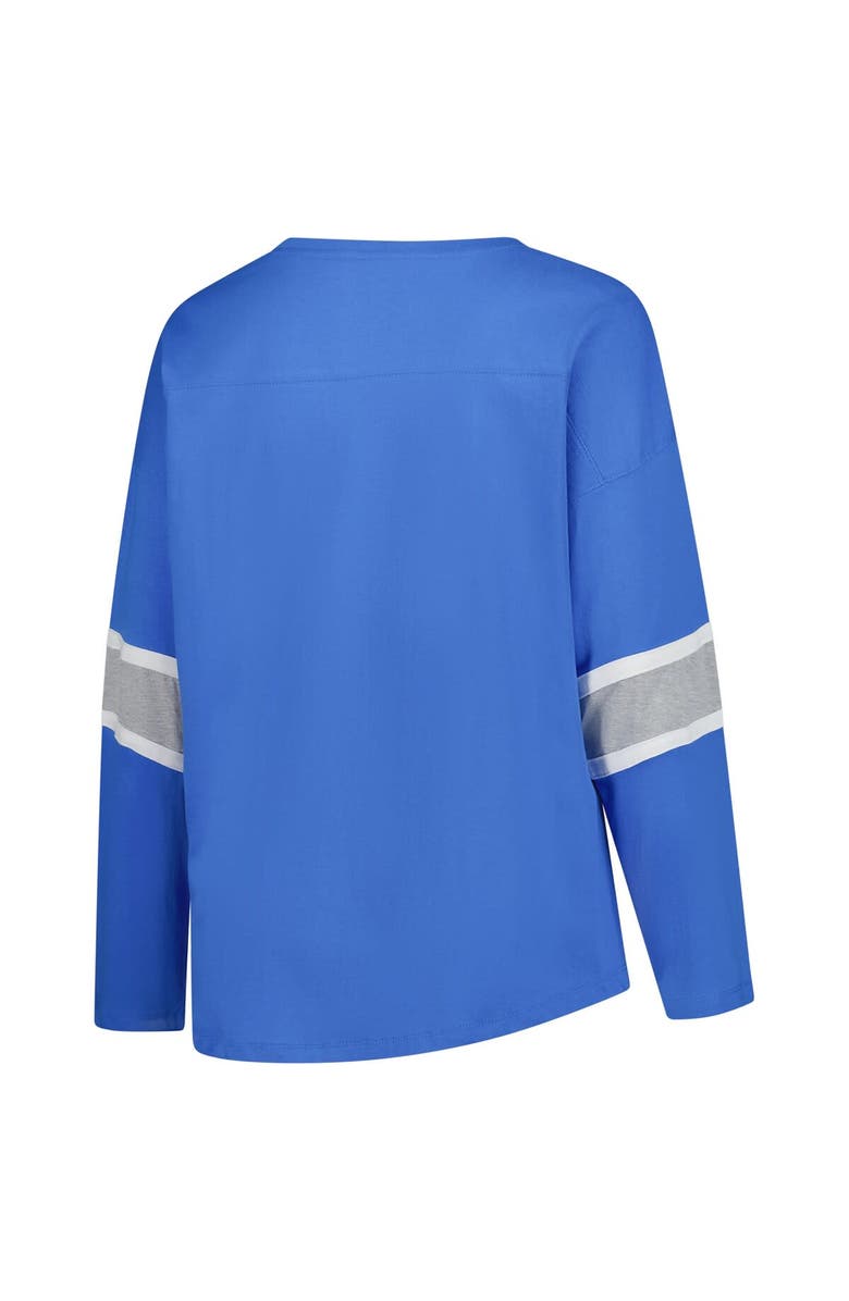 FANATICS Women's Fanatics Blue Detroit Lions Plus Size Redzone 3/4-Sleeve Scoop Neck T-Shirt, Alternate, color, Blue