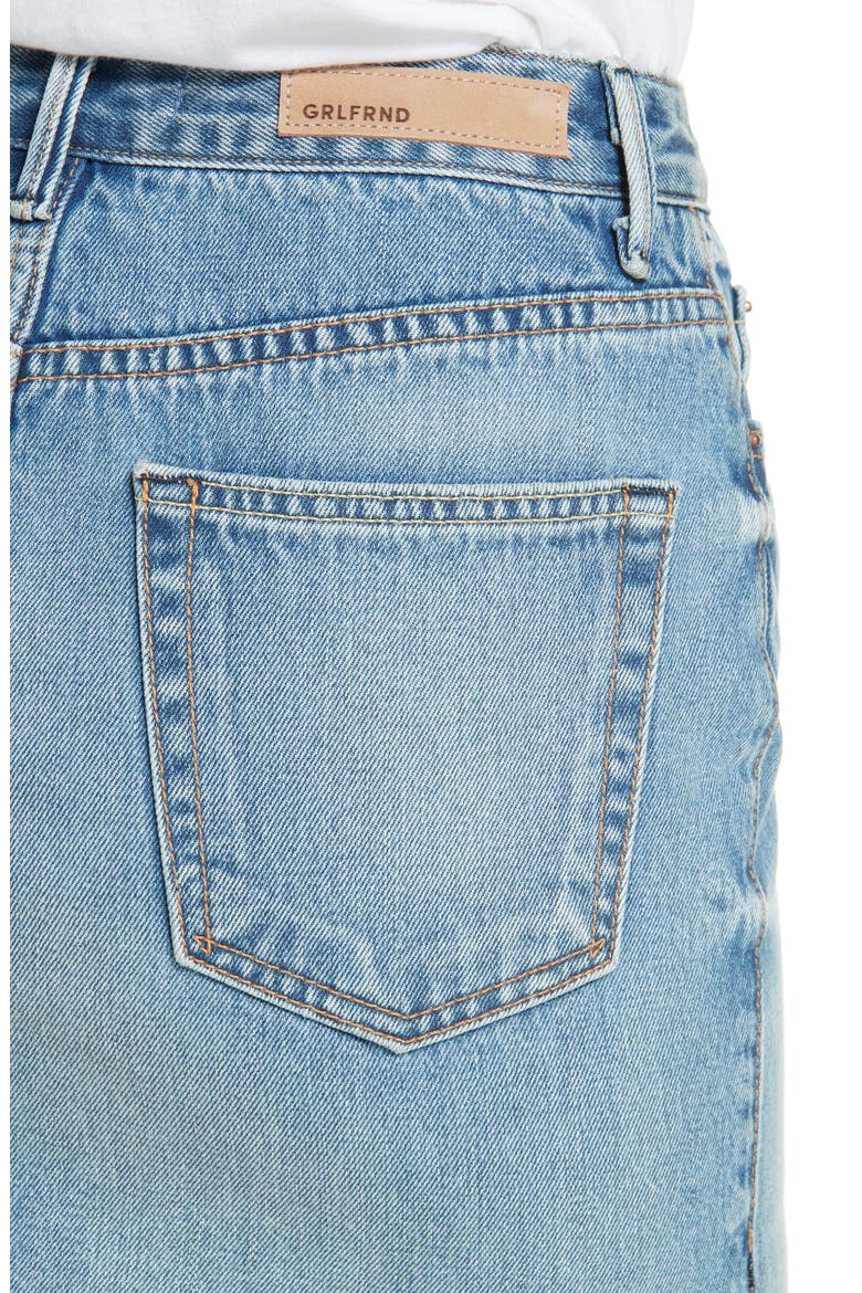 Blaire Denim Miniskirt, Alternate, color, TOUCH THE FLOOR