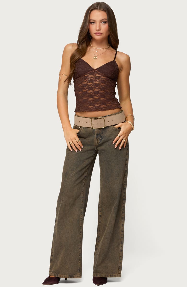 EDIKTED Eira Lace Camisole, Alternate, color,