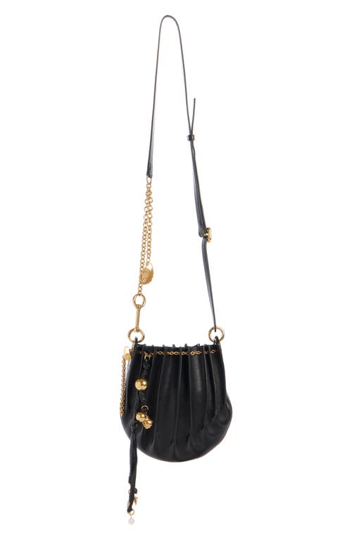 Chloé Chloe Women Black Leather Sea Treasures Crossbody Bag In Black