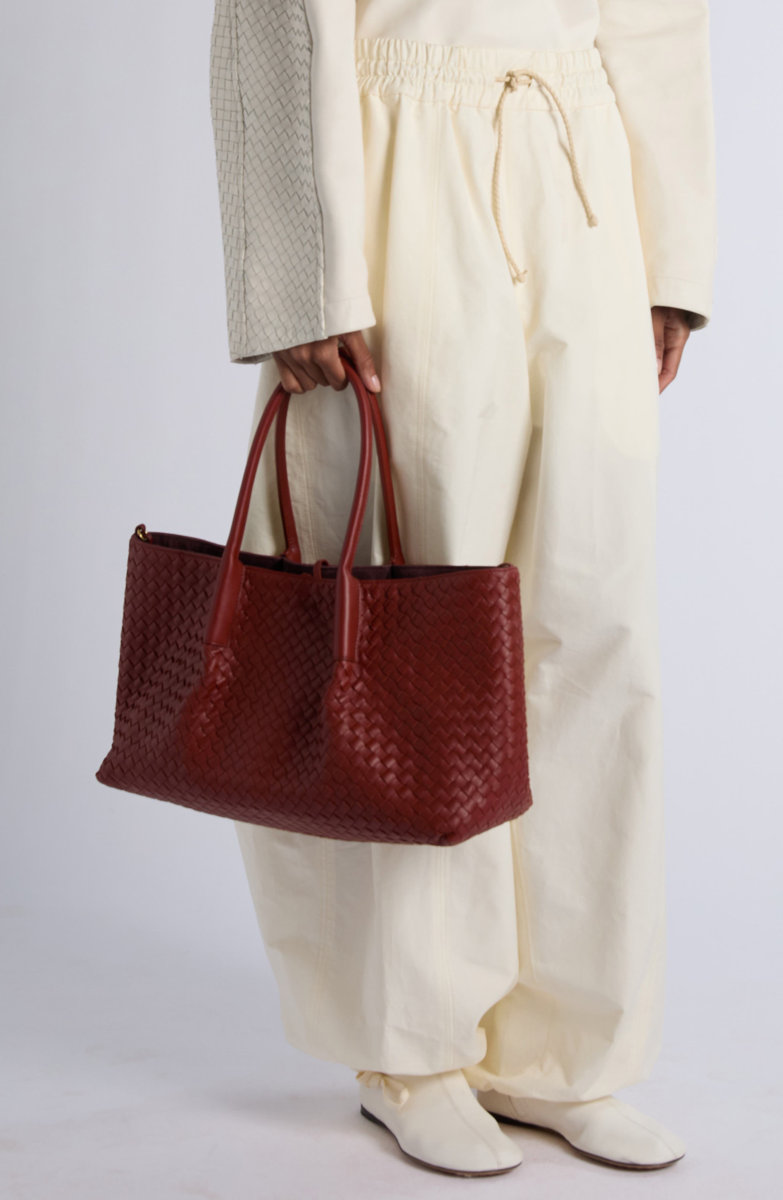 Leather & Suede Reversible Tote, Alternate, color, 8806 RUST/ DEEP MAHOGANY