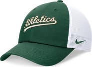 Nike Men's Nike Green Oakland Athletics Evergreen Wordmark Trucker Adjustable Hat