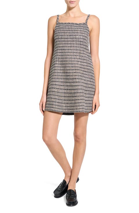 Plaid Shift Minidress