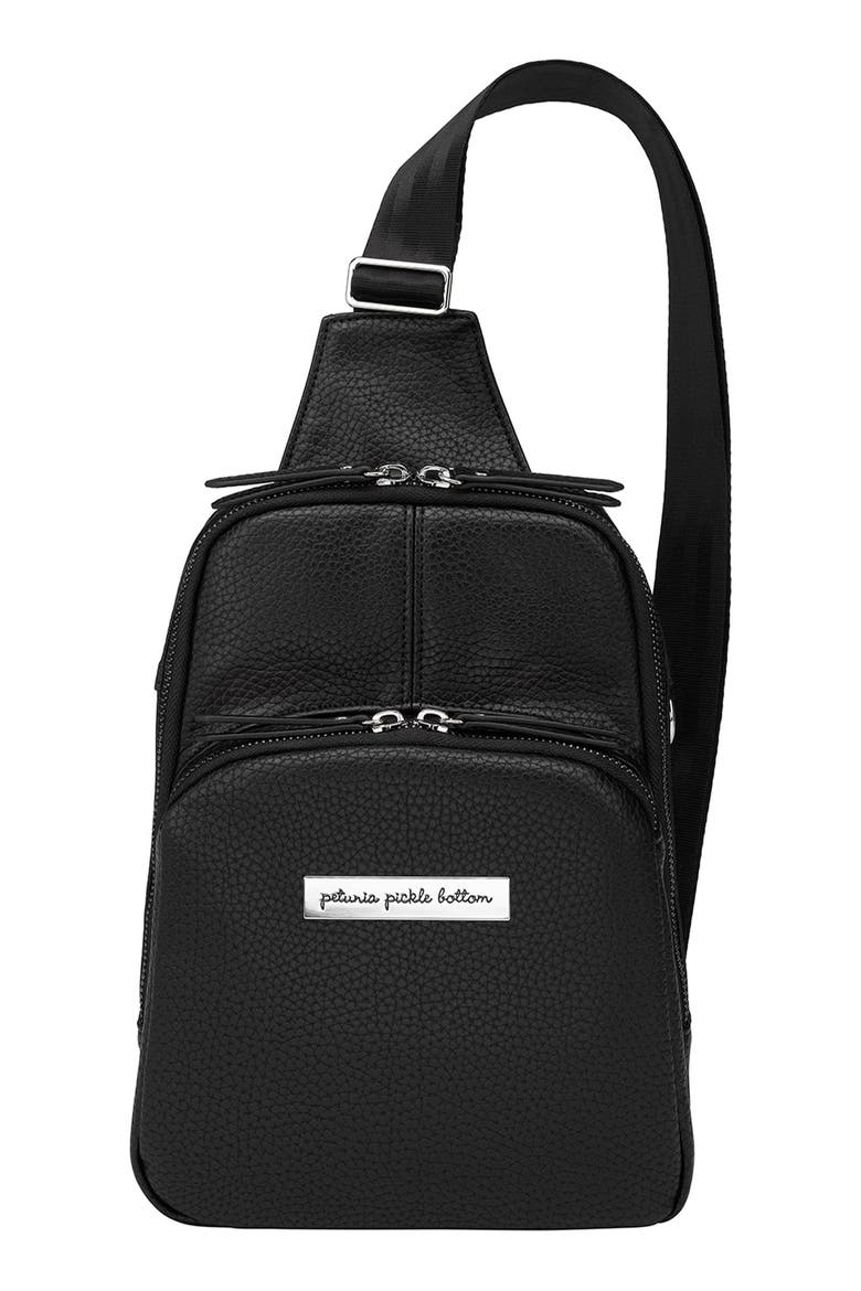 Crisscross Sling Bag, Main, color, EBONY