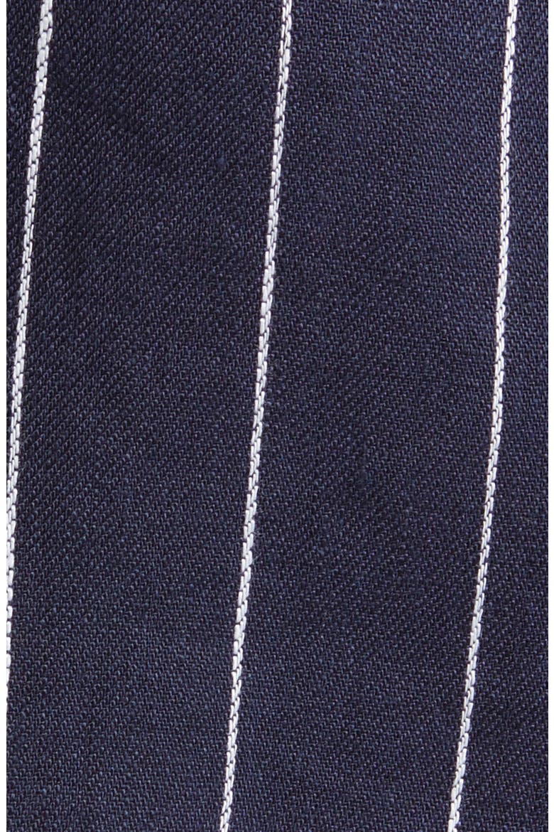Frances Linen Suit Vest, Alternate, color, NAVY WHITE STRIPE