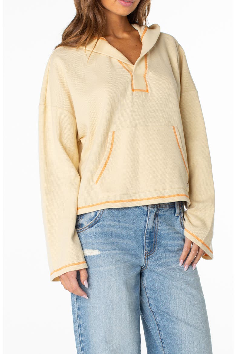 Seaside Thermal Hoodie, Main, color, PARCHMENT